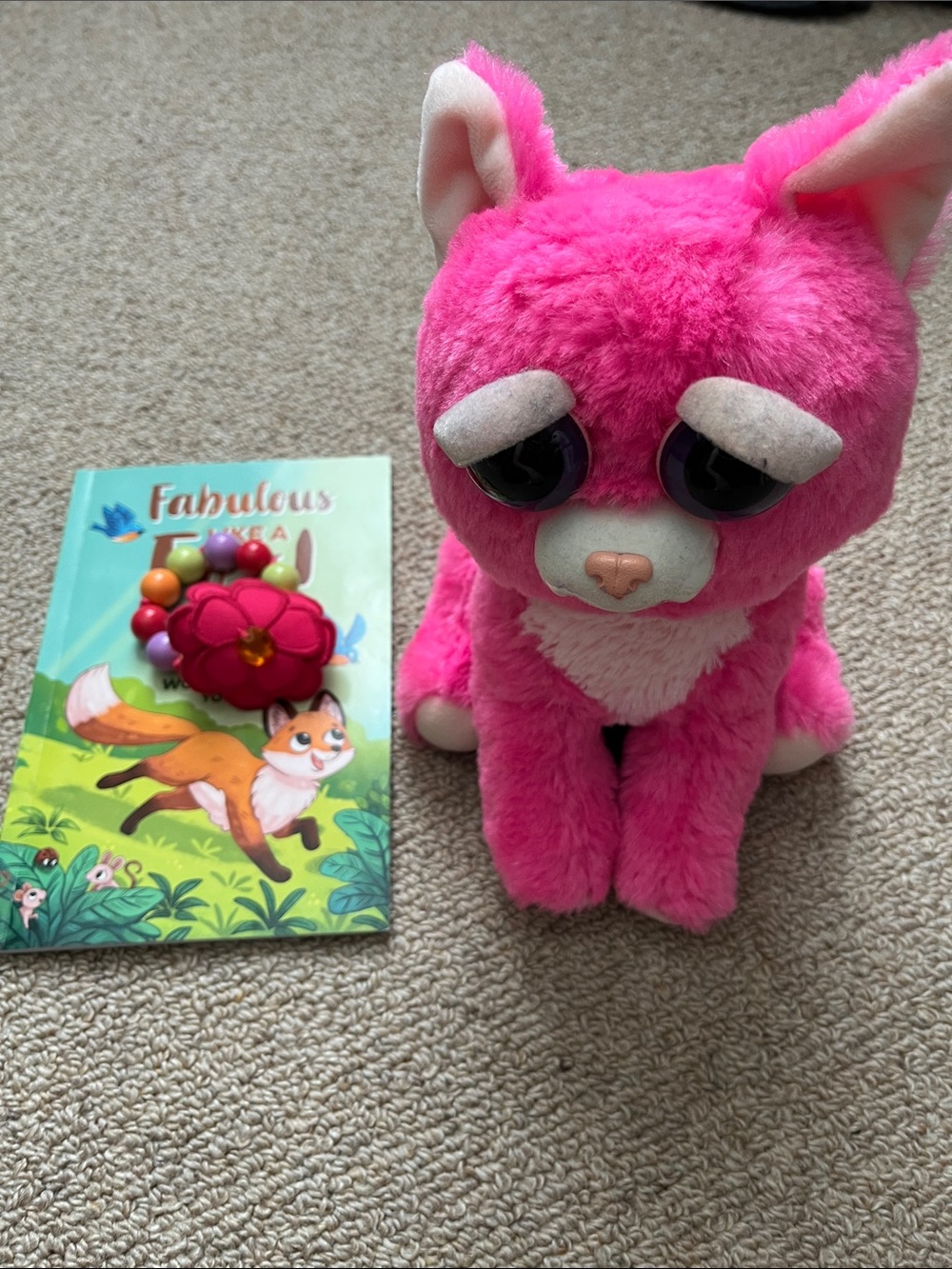Fiesty Cat Plush Pink Big-Eyed Cat Plush 🐈‍⬛
